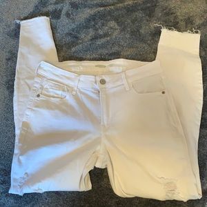 Old Navy White Ripped Jeans